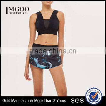 MGOO Wholesale Drawstring Jogger Dri Fit Shorts Silk Printing Women Running Sport Pants