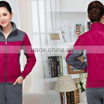 High Quality Wholesale Top Design Tracksuit Cotton Spandex Plain Tracksuit Women photo-3