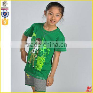 New Style Print Beautiful Girl T-shirt Latest Design Printed Cotton T-shirt photo-4