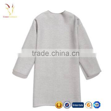 Winter Lady Wool Coat,Round Neck Girls Fashion Coat photo-5