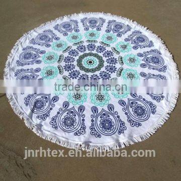 Custom Cotton Terry Printing Round Beach Towel photo-3