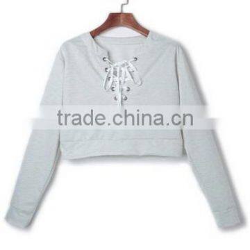 Women's Cotton Caftans Drawstring Hoodie Hooded Neck Fit Crop Top photo-5