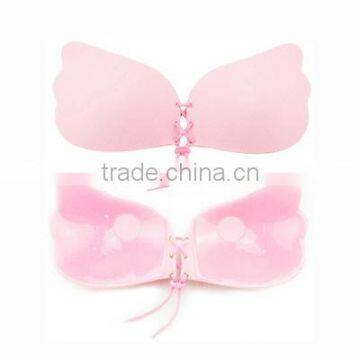 Walson Summer Women Strapless Self Adhesive Push-up Invisible Silicone Bra photo-2