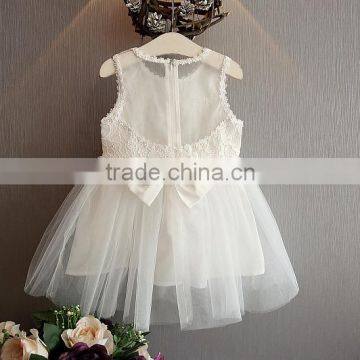 Modern Summer Lace Flower Baby Girl Birthday Vest Dress photo-5