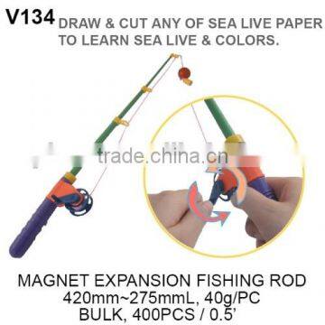 Kids Plastic Fishing Pole Toy Rods Game Toy photo-2
