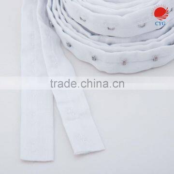 Customized Size Hook and Eye Tape, Hook and Eyes White Satin Ribbon Tape for Sewing Projuct photo-4
