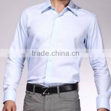slim fit polyester cotton fabric custom shirt