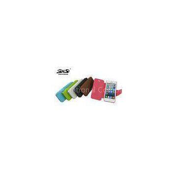 Dustproof Leather Cell Phone Cases PU iPhone5C Cover With Card Slot