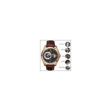 Genuine Leather Strap Mens Mechanical Automatic Watch photo-2