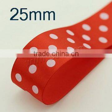 2017 New dot Satin Ribbon  25mm Sold By m 1021569