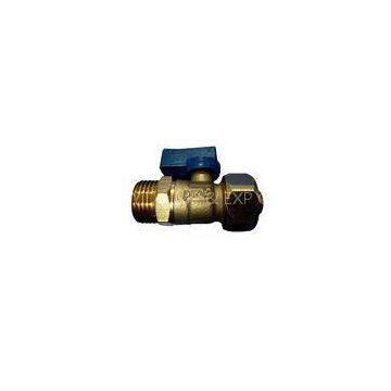 Brass Kitchen Sink  Plumbing Valves Steel Butterfly Handle With PVC Anti - Corrosion Coating