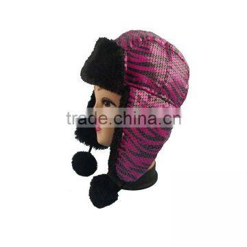 Wholesale Knitted Latest custom ski beanie hats with a ball