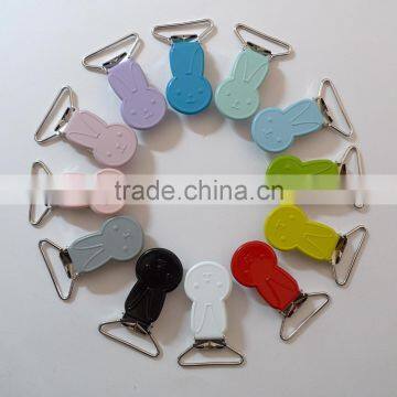 1'' 25mm Rabbit Bunny Shape Dummy Pacifier Suspender Clips photo-2