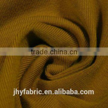 100%cotton yarn rib fabric