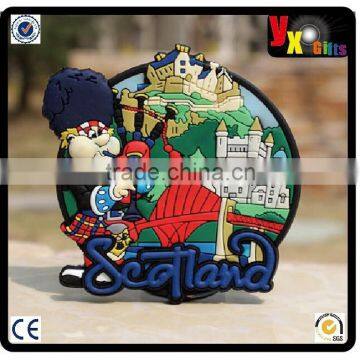 TOURIST SOUVENIR Rubber FRIDGE MAGNET ----- Scotland