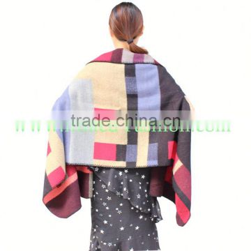 Wholesale 100% Viscose Tassel Cape And Poncho With Paisley Printing