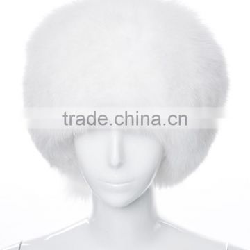 YR710A Fashion Hot Sale Winter Hat/Snow White Fox Natural Women Fur Hat