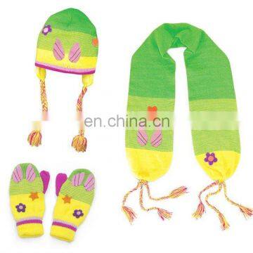 fashional lovely super soft cozy pretty elegant kid knit set