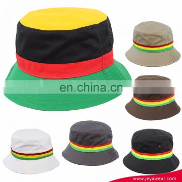 Sunny Shine Wholesale Bucket Hat Rasta Jamaican Boonie Cap Hunting Fishing Outdoor Men Women Brim Hat