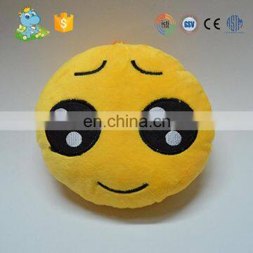 Factory direct sale custom plush emoji cusion toy from china