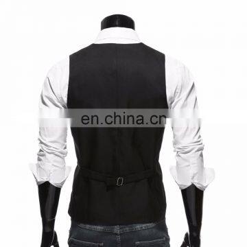 Latest Wholesale High Quality Men Slim Fit Formal Wedding Suit Vest Waistcoat Design photo-4