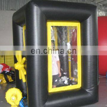High Quality Cheap Cube Inflatable Money Grabber Machine Booth for Advertisement photo-4
