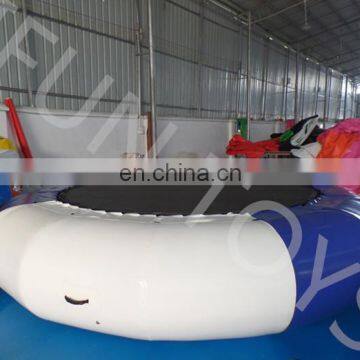 cheap 14ft round Inflatable water trampoline/water blob jump trampoline