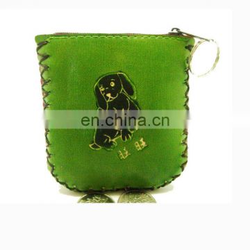 genuine leather coin purse pocket squeeze coin purse MCP-0013