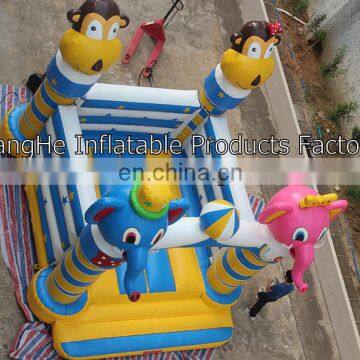 Backyard Inflatable Bouncer Kids Play Tent House photo-3