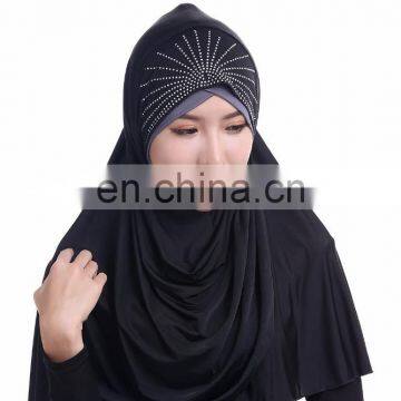 New arrival ice silk inner hijab islamic women wear head caps muslim hijab