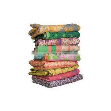 Handmade kantha quilts