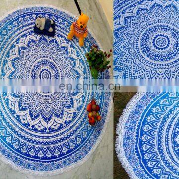 Omre Bohemian Mandala Round Beach pom pom Tapestry Hippie Throw Yoga Mat Towel Wholesale Lot Round Mandala Wall Hanging Beach