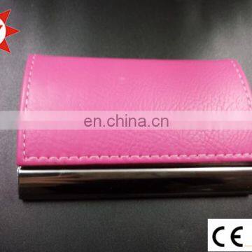 Pink Famale Leather Material Card Case photo-2