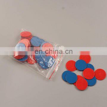 BSCI design euro supermarket trolley plastic coins for trolley