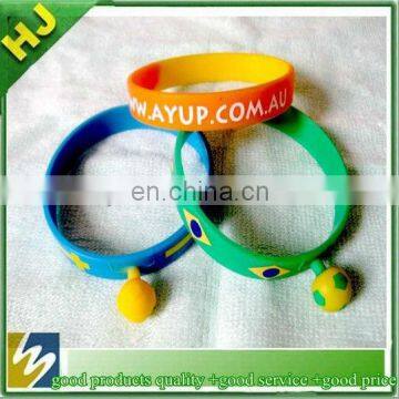 fashion silicone wrist band for world cup