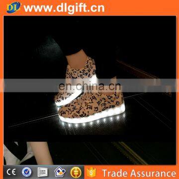Night Event Popular Customized Led Light Rechargable Reflective Shoes