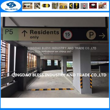 rubber road bump parking lots and parking garages  for road safety