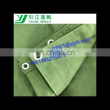 China Green Duck canvas tarpaulin sheet for truck