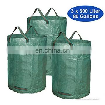 3PCS Garden Bags 300 Liters Large Garden Waste Bags Heavy Duty Garden Sacks Jumbo Bag