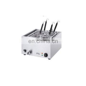 Commercial 4 Tank Electric Pasta Noodle Food Cooker Boiler Steamer Utensil with Cabinet Hotel West Kitchen Equipment