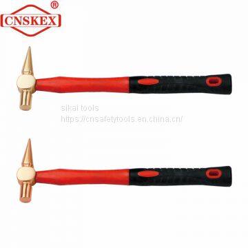 Explosion-proof fiber handle inspection hammer 150g al-cu