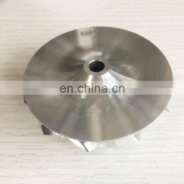 RHF5HB 46.50/59.94 мм 11+0 лопастей высокопроизводительный турбонагнетатель, блок/фрезеровка/алюминиевый компрессорное колесо 2618 для VF30/VF3 photo-3