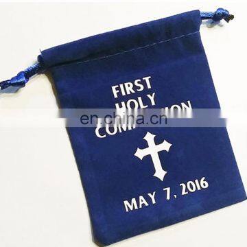 Personalized First Holy Communion Velvet Rosary Pouch