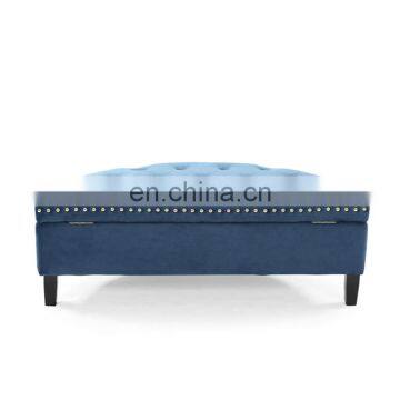 Household half round ottoman storage sitting home bench with storage bedroom storage bench