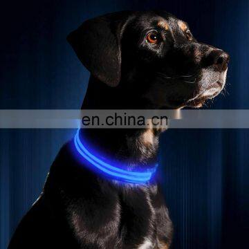 Hot Selling LED Dog Collars Flashing Light Pet Collar Adjustable USB Rechargeable Dog Collar Pet Supplies photo-2