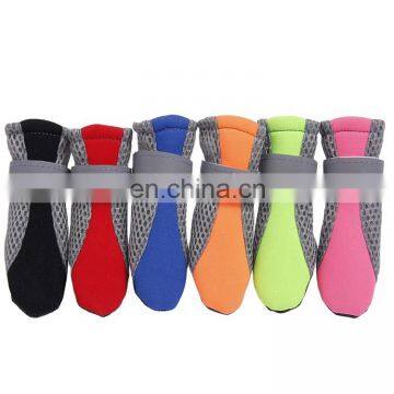 Breathable Dual Mesh Soft Sole Summer Dog Boots Paw Protector