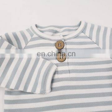 Support Mix Lot Ready Soft Colorful Striped Unsix Baby Yarn Dyed Pajamas Set photo-3