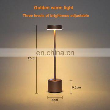 Customed Nordic Modern Design Gold Silver Table Lamp Usb Charging Desk Lamp for Hotel Restaurant Decoration