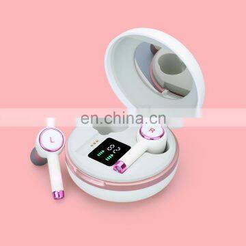 Bluetooth Earbuds Earphone Wireless TWS With Charger Case Headset Flashlight Mirror for Ios and Android photo-4