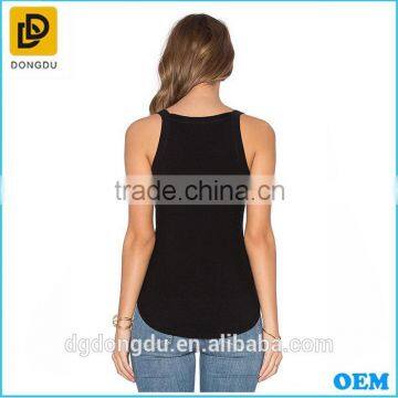 New Fashion Classci Gilrs y Back Cotton Tank Tops photo-3